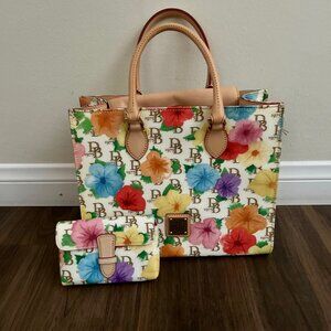 Dooney & Bourke Floral Satchel w/ Wallet NWOT